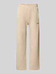 Sweatpants met logostitching en elastische band van PEGADOR - 2