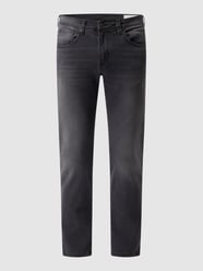 Tapered Fit Jeans mit Stretch-Anteil Modell 'Jayden' von Baldessarini Grau / Schwarz - 29