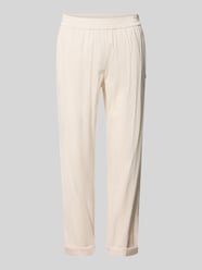 Straight Fit Leinenhose mit Viskose-Anteil von Marc Cain Beige - 37