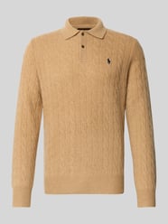 Sweter z dzianiny o kroju regular fit z mieszanki wełny i kaszmiru od Polo Ralph Lauren - 35