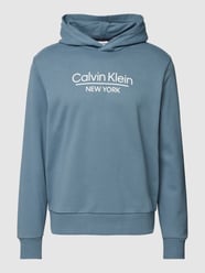 Hoodie met logoprint, model 'NEW YORK' van CK Calvin Klein Blauw / turquoise - 22