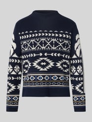 Sweter z dzianiny ze stójką od Oui - 36