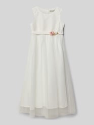 Sukienka z kwiatowym obszyciem od Une Hautre Couture - 10