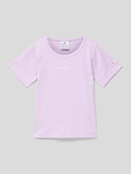 T-Shirt mit Label-Print von CHAMPION Lila - 19