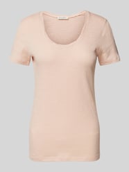 Shaped Fit T-Shirt aus reiner Baumwolle von Marc O'Polo Pink - 32