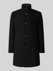 Lange jas met opstaande kraag en knoopsluiting van bugatti - 11