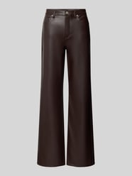 wide leg wijdte broek in leerlook model 'TESSA' van VERO MODA - 32