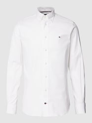 Business-Hemd mit Label-Stitching von Tommy Hilfiger Weiß - 13