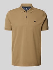 Poloshirt mit Label-Stitching von Lerros Beige - 28