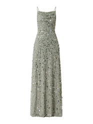 Abendkleid aus Tüll mit Pailletten  von MAYA DELUXE Grün - 7