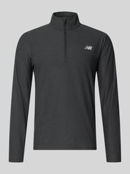 Bluza o kroju regular fit z kołnierzem zapinanym od New Balance - 3