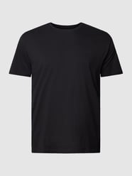 PLUS SIZE T-shirt met ronde hals van S.Oliver Plus Grijs / zwart - 23