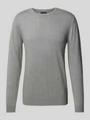 Longsleeve mit Label-Detail Modell 'Jones' von Matinique Grau - 23