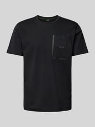 T-Shirt mit Label-Print Modell 'Thilix' von BOSS Green Schwarz - 25