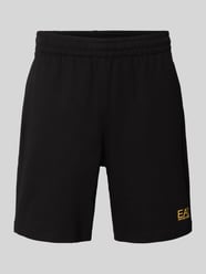 Szorty z elastycznym pasem i logo od EA7 Emporio Armani - 5