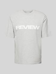 T-Shirt mit Label-Print von REVIEW Grau - 8