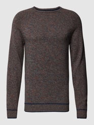 Strickpullover mit Rundhalsausschnitt von Blend Blau - 27
