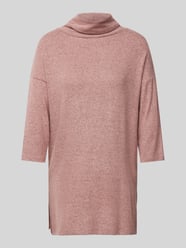 Longsleeve aus Viskose-Mix mit Rollkragen Modell 'Biara' von Soyaconcept Rosa - 3