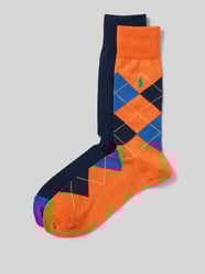 Socken mit Logo-Stitching im 2er-Pack von Polo Ralph Lauren Underwear Orange - 10