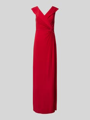 Abendkleid mit Knotendetail Modell 'LEONIDAS' von Lauren Ralph Lauren Rot - 12