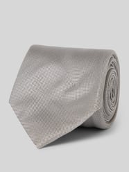 Krawatte mit Label-Detail von BOSS Grau - 12