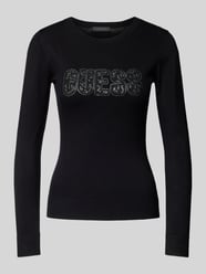 Gebreide pullover met labeldetail, model 'PARIS' van Guess - 5