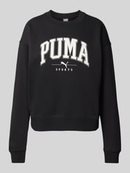 Sweatshirt mit Label-Print von Puma Schwarz - 35