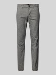 Slim fit chino in gemêleerde look van BOSS Orange Grijs / zwart - 11