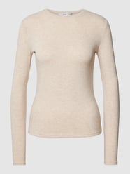 Longsleeve in Ripp-Optik Modell 'LILOCA' von Mango Beige - 5