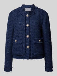 Blazer in bouclélook met knoopsluiting van WHITE LABEL - 26