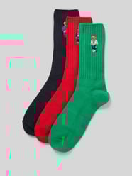 Socken mit Motiv-Stitching im 3er-Pack von Polo Ralph Lauren Underwear - 35
