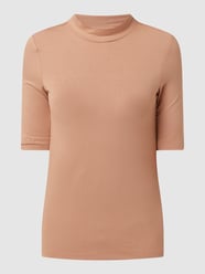 PLUS SIZE T-Shirt mit Stehkragen von Christian Berg Woman Braun - 15