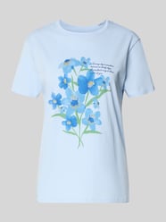 t-shirt z nadrukiem z motywem i okrągłym dekoltem od Jake*s Casual - 1