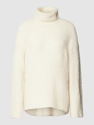 Oversized gebreide pullover met wol, model 'NATHERINE' van Pieces Wit - 24