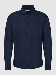 Overshirt mit Kentkragen Modell 'PETE' von Jack & Jones Premium Blau - 1