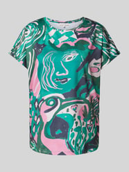T-Shirt mit Seitenschlitzen von Christian Berg Woman Grün - 37