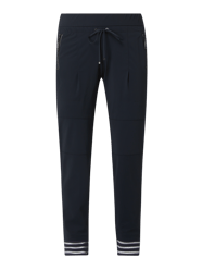 Slim Fit Schlupfhose mit Reißverschlusstaschen Modell 'Candy' von Raffaello Rossi Blau - 42