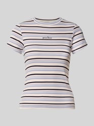 Slim Fit T-Shirt mit Logo-Stitching von GUESS Jeans - 5