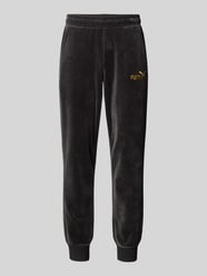 Relaxed Fit Sweatpants mit Label-Stitching Modell 'Velvettrack' von PUMA PERFORMANCE Schwarz - 23