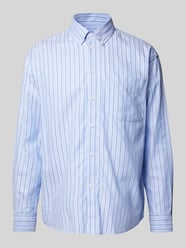 Freizeithemd mit Button-Down-Kragen von Les Deux Blau - 19