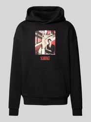 Oversized Hoodie mit Motiv-Print von REVIEW Schwarz - 30