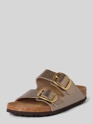 Sandalen mit Dornschließe Modell 'Arizona' von Birkenstock Braun - 4