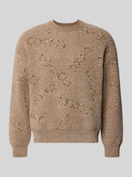 Regular Fit Strickpullover mit Label-Detail von COLUCCI - 4