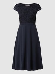 Cocktailkleid mit Zierborten von Christian Berg Cocktail Blau - 19