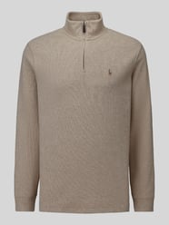 Sweatshirt mit Troyerkragen von Polo Ralph Lauren Beige - 36
