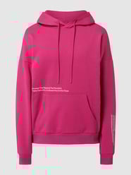 Oversized Hoodie mit Message und Print von Tom Tailor Denim Rosa - 8