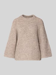 Strickpullover mit gerippten Abschlüssen von FREE/QUENT Beige - 7