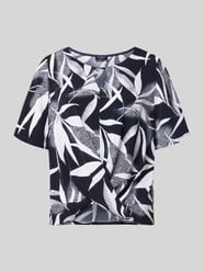 Top bluzkowy o kroju regular fit z wzorem na całej powierzchni od Vera Mont - 10
