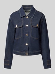 Jeansjacke mit Brustpattentaschen von comma Blau - 31