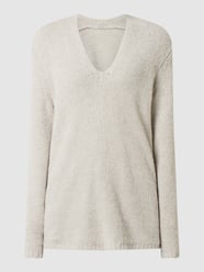 Pullover van bandjesgaren, model 'Selen' van Drykorn Grijs / zwart - 35